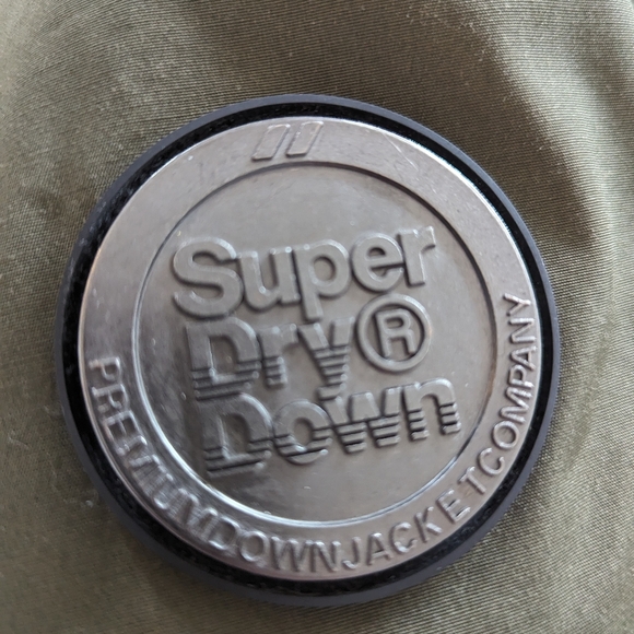 Superdry Rookie Down Parka Jacket Green Men's Small - Picture 6 of 10